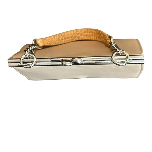 Liz Claiborne Faux Snakeskin & Satin Look Purse Chain and Faux Snakeskin Strap - Picture 6 of 16